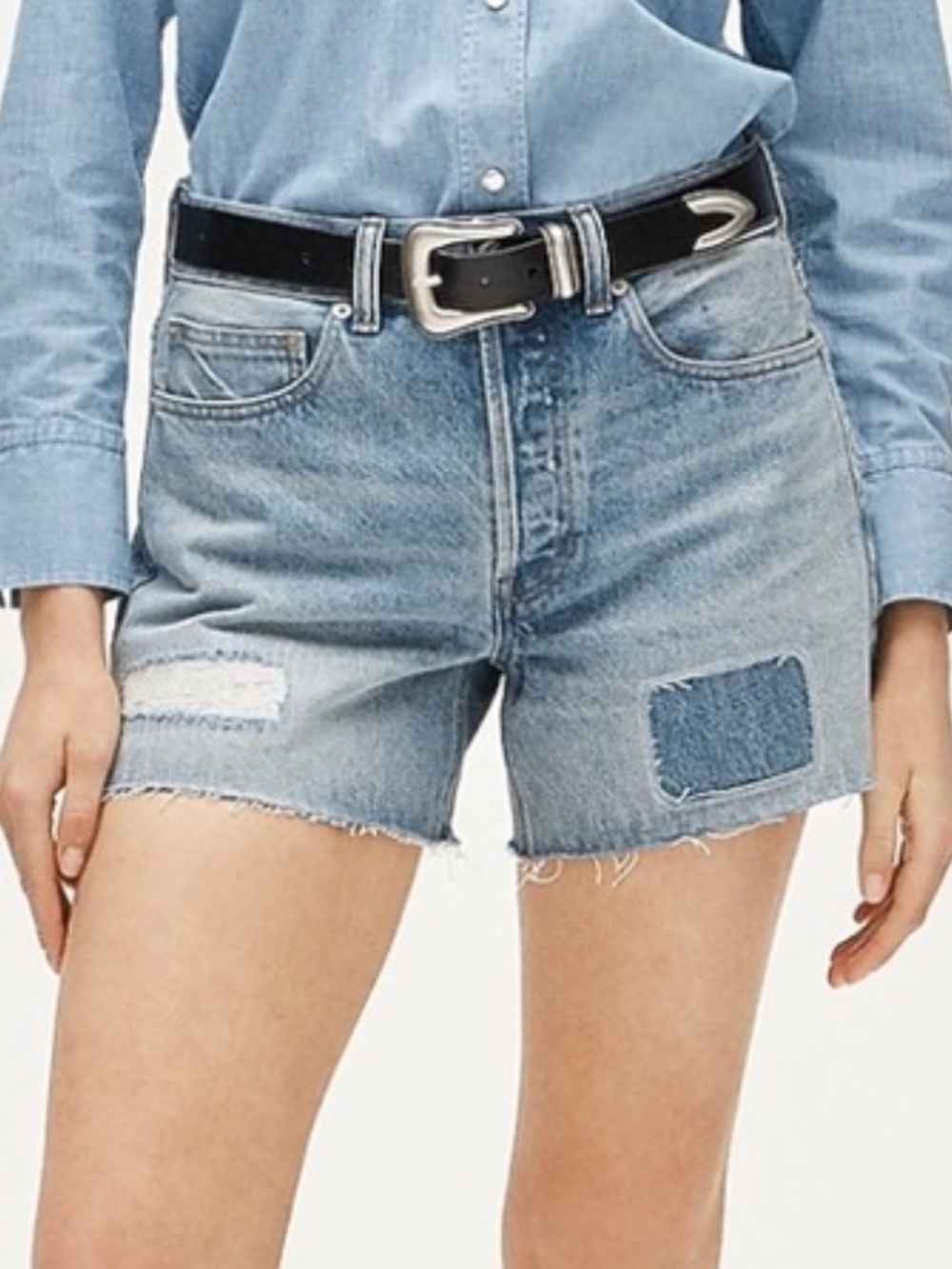 NWT J.Crew Denim Short w Fray Hem